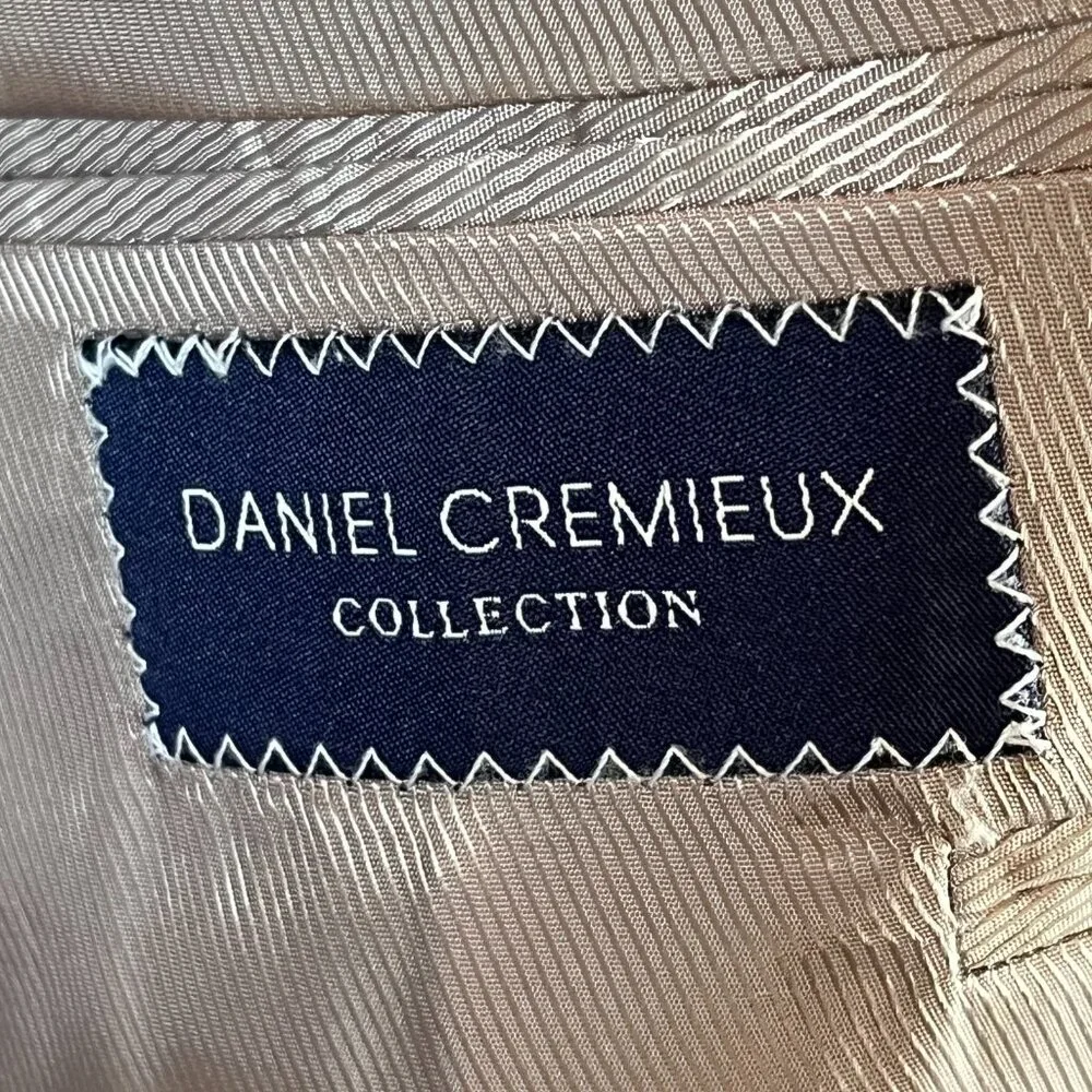 Daniel Cremieux ING LORO PIANA Men's Blazer Wool Mens 48L Tan Sport Coat USA